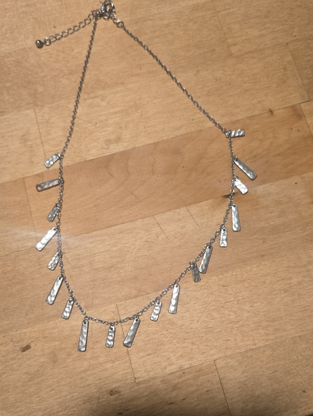 Silver Tassel Bar Pendant Necklace - Women Jewelry
